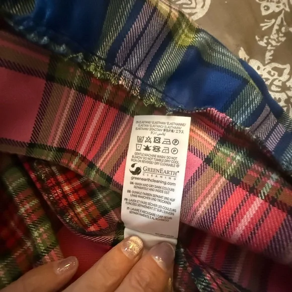 Boden Multicolor Plaid Long Sleeve Dress - Picture 6 of 7